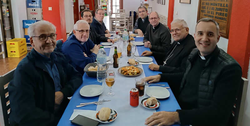 Reunin del arciprestazgo Fuensanta-Caero-Levante sur, en Alcolea, preparatoria de la visita pastoral con la presencia del Obispo D. Demetrio.